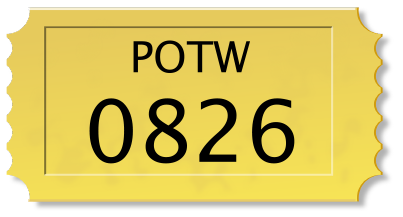 Ticket numbered 0826