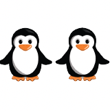 two penguins