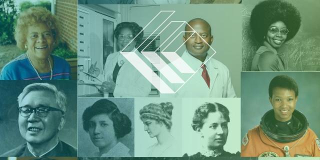 a collage of headshots of mathematicians
