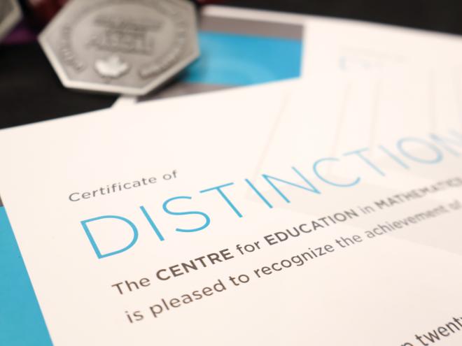 CEMC contest certificates